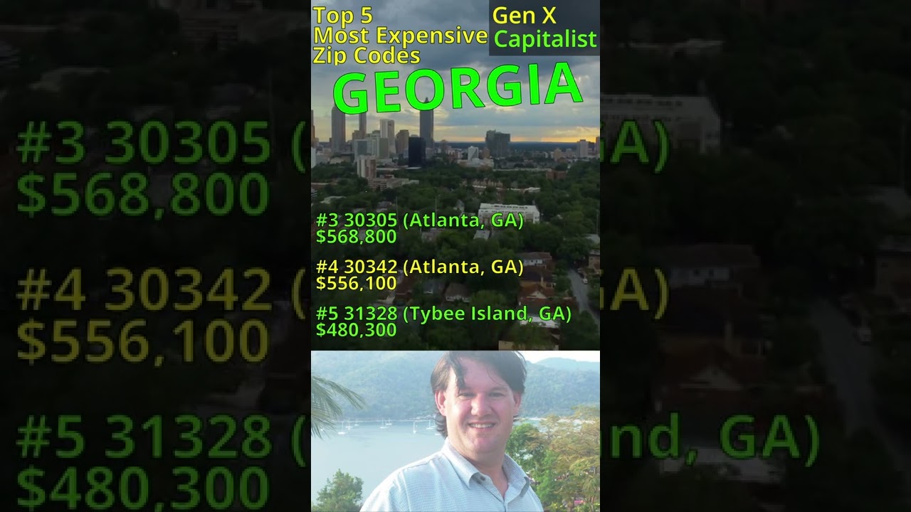 Top 5 Most Expensive GEORGIA Home areas by zip code.