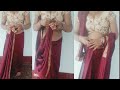 Silk Saree Bridal Draping Style How To Wear Saree Perfectly Poonam Style