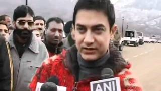Aamir Khan shoots in the Kashmir valley