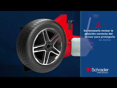 Desmontaje del Sensor TPMS con Cubierta de Goma de Schrader