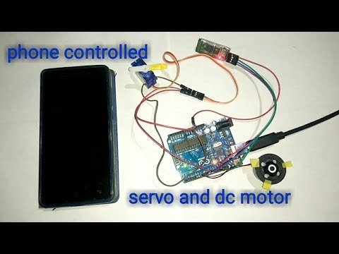 arduino controlled motor and servo in tamil