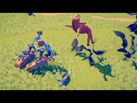 MINOTOUR vs FARMER TEAM - Totally Accurate Battle Simulator TABS