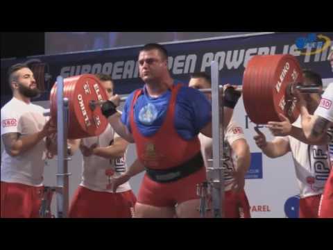 Svistunov Vladimir - Total 1100 kg (425/335/340) / European Open Championships 2016