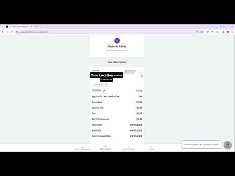 Subscription Dashboard Demo