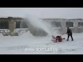 Уборка снега мотоблоком "Салют-100 Л6.5" 