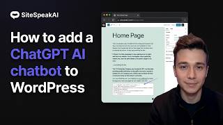 How to Add an AI Chatbot to WordPress (ChatGPT Support Agent)