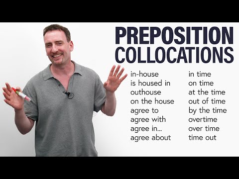 學習英語介詞。介詞搭配 (Learn English Prepositions: Preposition Collocations)