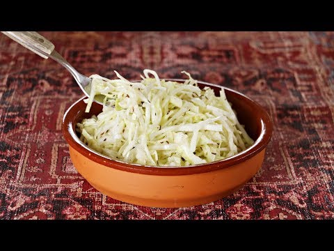 Coleslaw - Quick and easy white coleslaw - Make your own coleslaw - Grill side dish