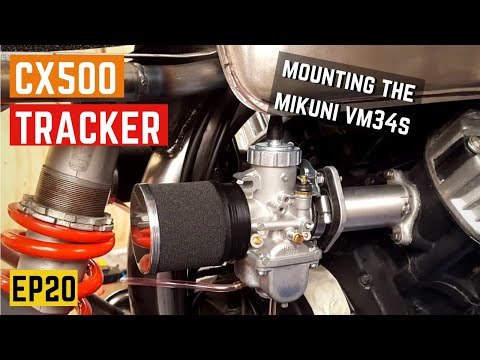 CX500 Tracker Build - Mikuni VM34 Carb Install / Fabricating New Intakes - EP20