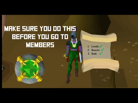 Checklist of EVERYTHING you need before going into OSRS Members | Before you use your First Bond