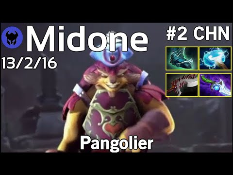 Midone [Secret] plays Pangolier!!! Dota 2 7.21