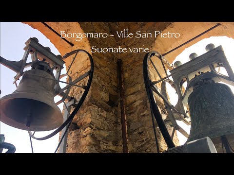 Le campane di Ville San Pietro, frazione di Borgomaro (IM) - Suonate varie