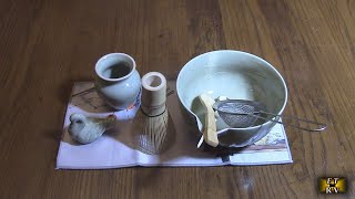 YIKG Matcha Japanese Whisk Set -Bowl, Bamboo Whisk, Bamboo Scoop, stainless steel sifter, tea towel