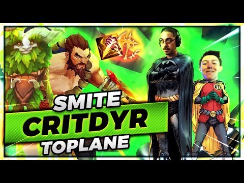DOUBLE SMITE RUNNING IT DOWN TOPLANE | SMITE CRITDYR TOP - Trick2G