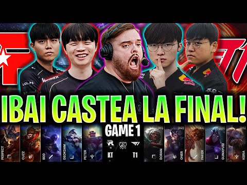 IBAI CASTEA LA GRAN FINAL DEL MUNDIAL! 😱FAKER DESATADO!🔥 | KT vs T1 Game 1 WORLDS 2025 FINAL IBAI