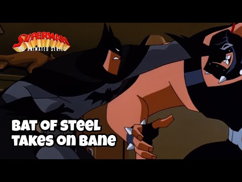 Superman (as Batman) takes on Bane | Superman: The Animated Series