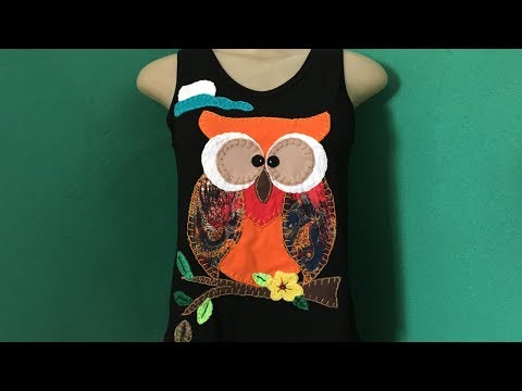 DIY: BLUSA COM ESTAMPA DE CORUJA 🦉