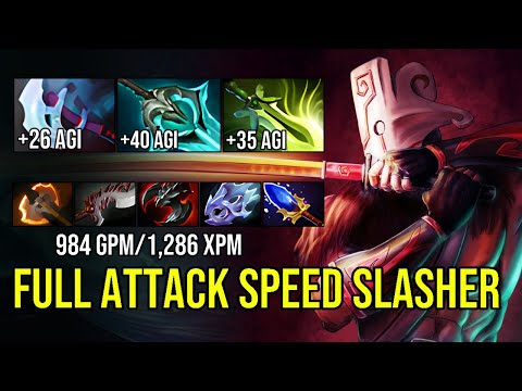 Crazy MAX Attack Speed Juggernaut! 28 Kills One Slash INSTANT DELETE vs HC Faceless Void! | Dota 2
