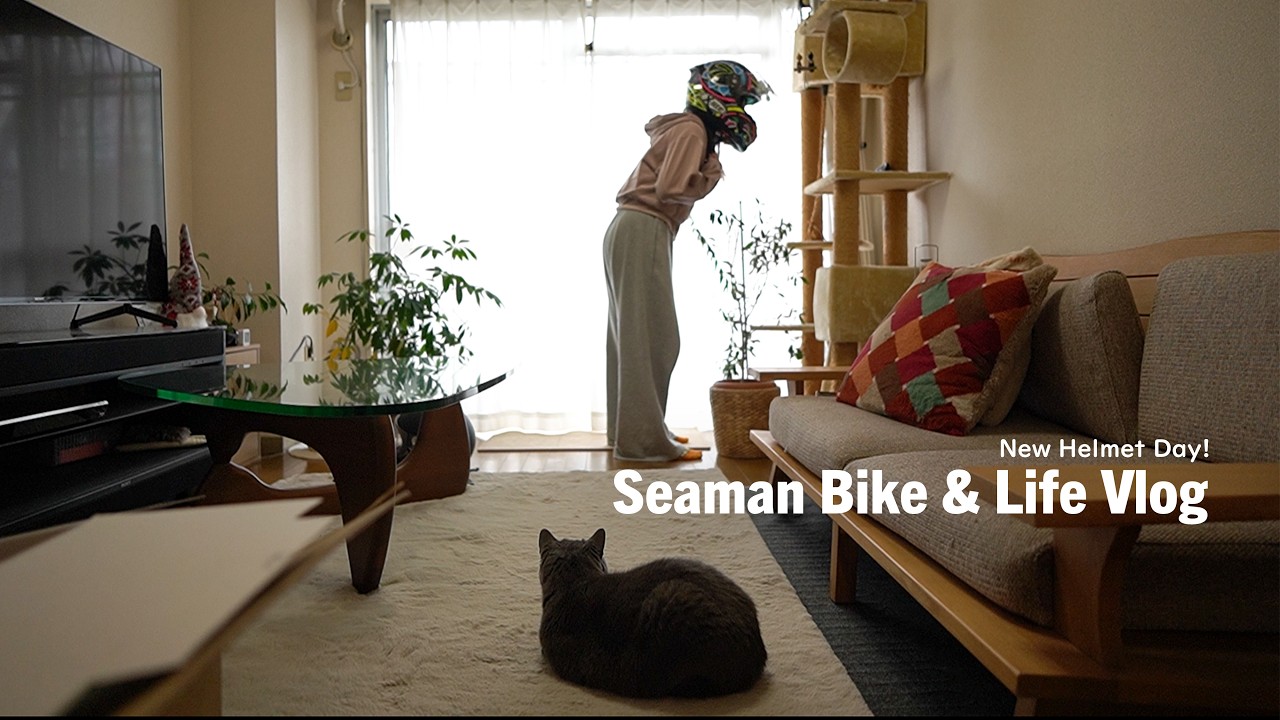 ついに納ヘル！新しいヘルメットを買いました｜休日バイクVlog