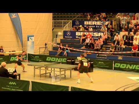 Timo Boll vs. Jan-Ove Waldner, Tischtennis Supercup in Münster