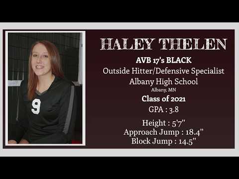 HALEY THELEN - Outside Hitter - Class of 2021 - AVB FIRE (2020)