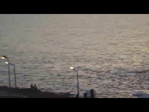 Sea state at 0625 PM 23 04 2016 Sporting, Alexandria, Egypt