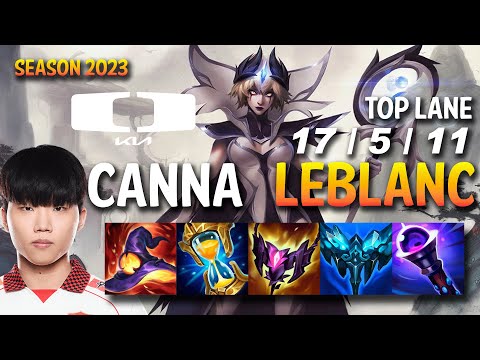 DK Canna LEBLANC Top vs JAYCE - KR Ranked