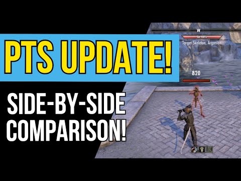 ESO PTS UPDATE! ALL Light and Heavy Attacks - PTS vs. LIVE Side-By-Side Comparison