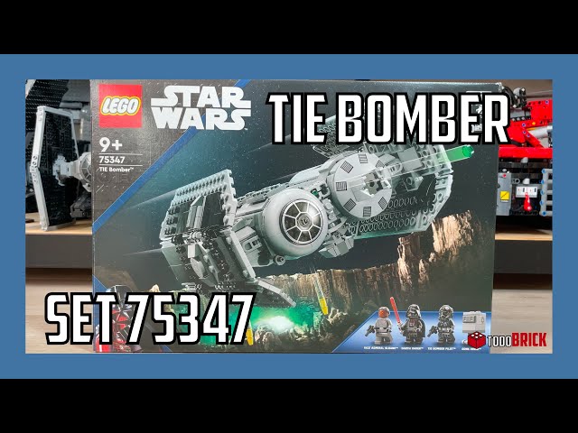 Vídeo relacionado con LEGO Star Wars 75347 Bombardero Tie - Maqueta de Caza Estelar para Construir - Droide Gonk y Minifigura de Darth Vader con Espada Láser de Juguete - Regalo para Niños de 9+ Años