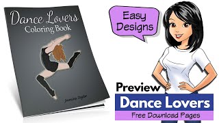 Dancer dancing styles performing coloring book REVIEW, FREE download pages sheets [2019]