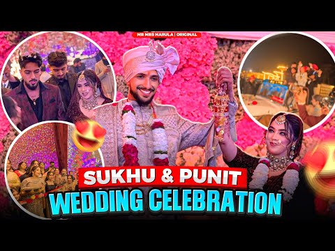 SUKHMANI ND PUNEET WEDDING CELEBRATION 🥳 | FINALLY VIAH HOGYA 😍🗣️ | MR MRS NARULA 