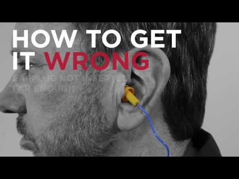 How to use reusable ear plugs.