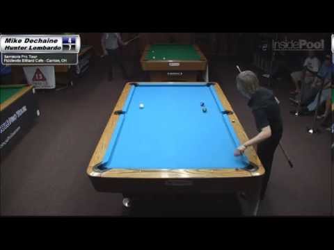Mike Dechaine vs Hunter Lombardo at FiddleStix Billiards