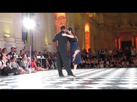  Claudia Codega  and  Esteban Moreno  are  dancing  to  the  tango  "  Indio Manso  "  by  Carlos di Sarli  at  Torino Tango Festival  in  2019