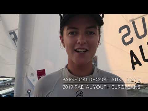 2019 Radial Youth Europeans - Day 5 - Interviewed Paige Caldecoat AUS