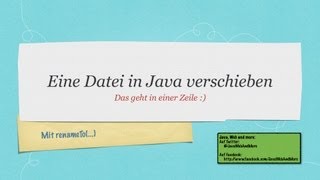 Eine Datei mit Java verschieben