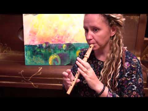 Russian flute Svirel D key ashwood - HarmonyFlute