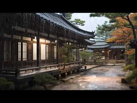 Jemný dážď na Hanoku ☔️ – Najlepší zvuk dažďa na spánok a relaxáciu