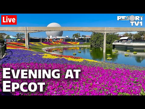 🔴Live: An Evening at Epcot Flower & Garden Festival - 5-5-21 - Walt Disney World Live Stream