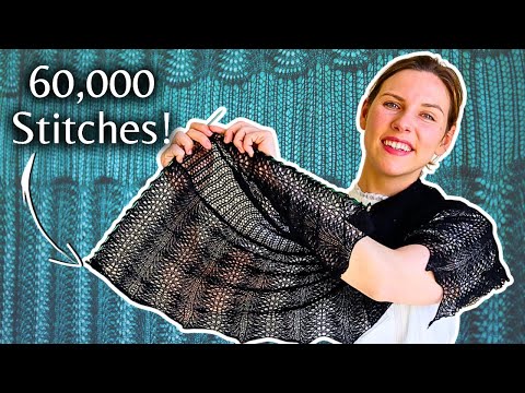 I hand knit a Victorian Shetland Lace shawl (and it took ✨forever✨)