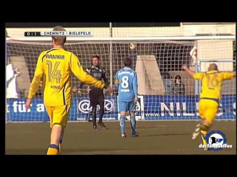 Chemnitzer FC - Arminia Bielefeld | Sportschau | 16.03.2013 | 29. Spieltag + Ewald Lienen Verletzung