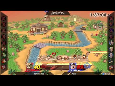 Smash on Tap - 9 Man Crew Battle - Toronto Joe (Fox) vs Astro (Dr. Mario)