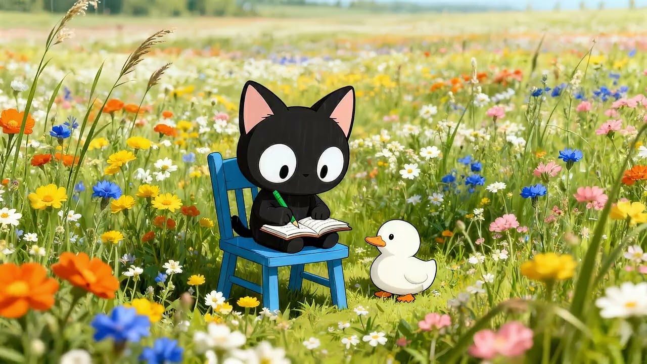 The softest mornings bloom in quiet fields. 🌿 Flower Meadow Lofi • Study, Sleep & Relax
