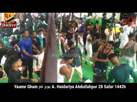 یومِ غم Yaum-e-Gham 28 Safar 1442/2020 Anjuman Haidariya Abdullahpur Akbarpur