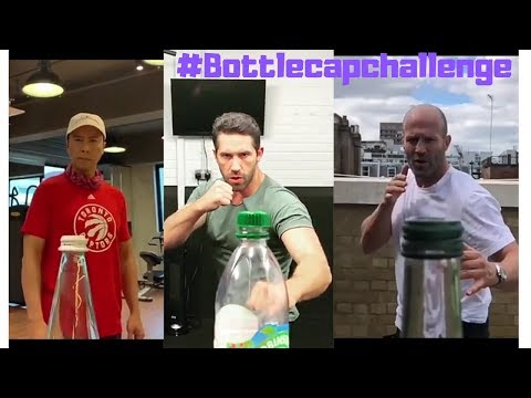 Donnie yen,Bruce lee,Jason statham,Scott adkins, Conor McGregor taking Bottle cap challenge