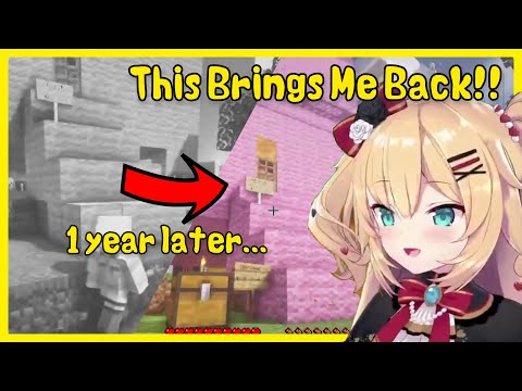 Charlotte Does Translations! - Haachama goes on a Lonely Nostalgia Trip on the Hololive Minecraft Server【Hololive/Eng Sub】
