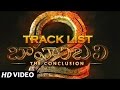 Baahubali 2 - The Conclusion Track List | Prabhas, Rana, Anushka, Tamannaah | SS Rajamouli
