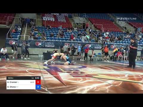 160 Lbs Consi Of 64 #1 - Aaron Cramer, Illinois Vs David Sharp, Montana 72a6