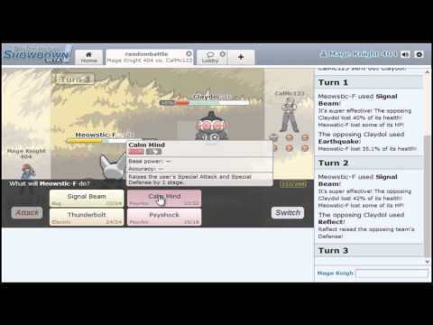 MK404 Plays Pokémon Showdown | Random Battles with Cal - Out Metagame'd