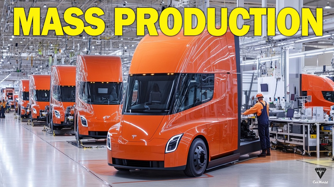 Tesla Semi New Updates! Elon Musk Announces New Feature, Insane Efficiency & Mass Production on DEC!